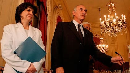 Patricia Bullrich con De La rua