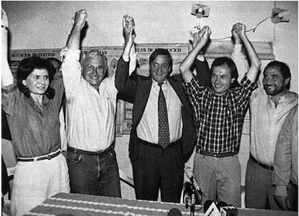 Patricia Bullrich con Nestor Kirchner