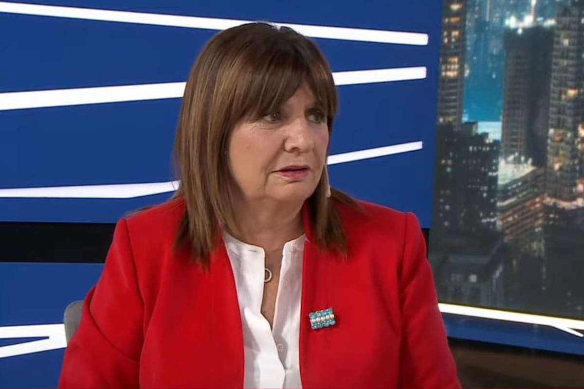 Patricia Bullrich, durante la entrevista en LN+