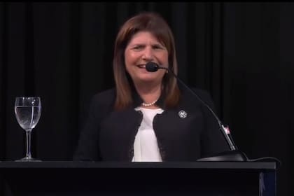 Patricia Bullrich en la cena de la Fundación Libertad