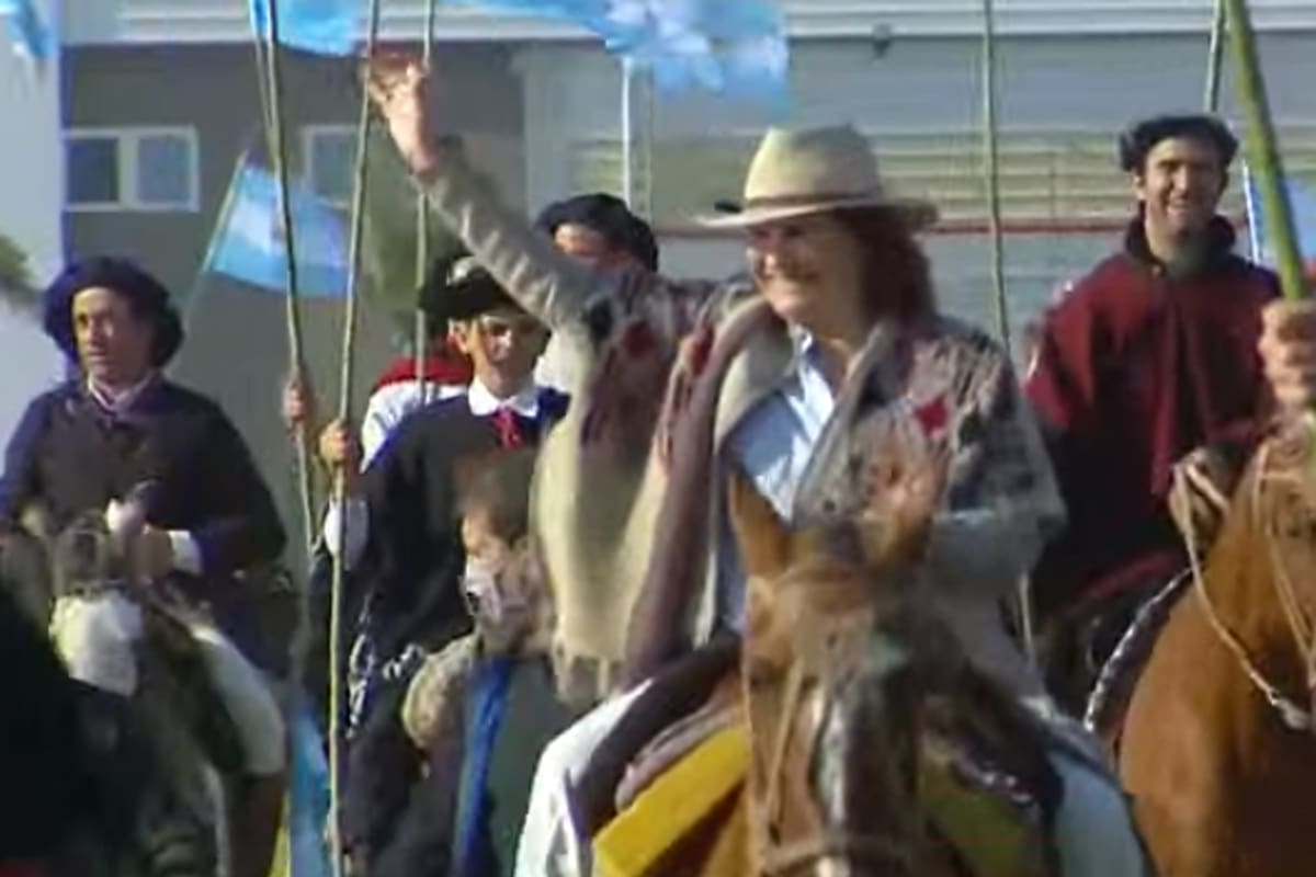 Patricia Bullrich en la protesta del campo en San Nicolás