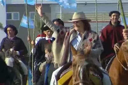 Patricia Bullrich en la protesta del campo en San Nicolás