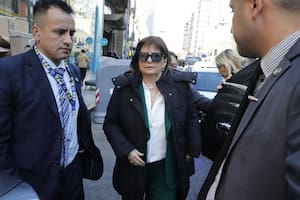 Patricia Bullrich, este mediodía, tras el quiebre en Pro