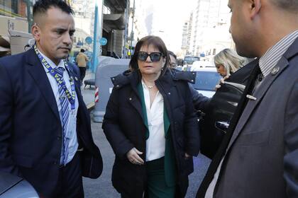 Patricia Bullrich, este mediodía, tras el quiebre en Pro