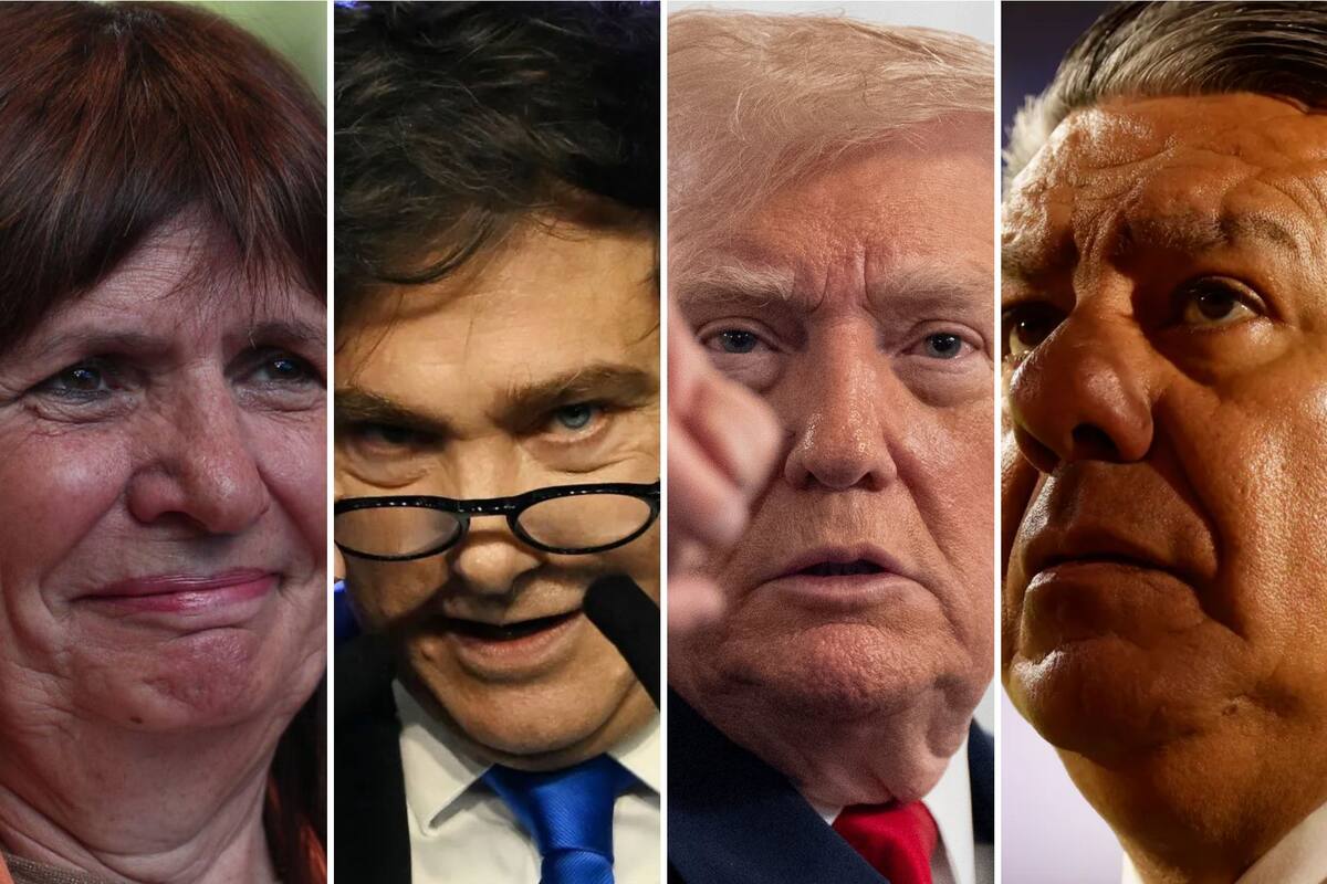 Patricia Bullrich, Javier Milei, Donald Trump y Claudio "Chiqui" Tapia