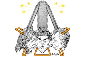 Patricia Bullrich, Javier Milei y Mauricio Macri