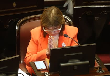 Patricia Bullrich, jefa del bloque oficialista en el Senado