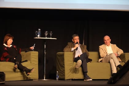 Patricia Bullrich, Jorge Macri y José Luis Espert en la Exposición Rural de Palermo