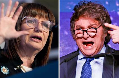 Bullrich hizo dos presentaciones judiciales contra el líder de La Libertad Avanza, Javier Milei, quien la acusó de integrar la organización Montoneros y haber puesto “bombas en jardines de infantes” durante los 70