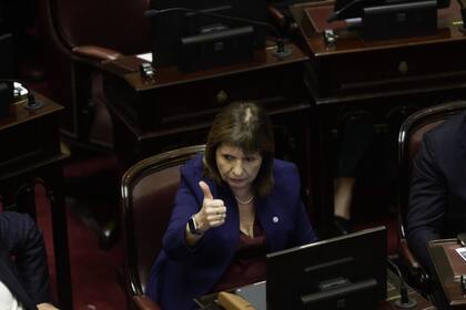 Patricia Bullrich, la jefa del bloque de La Libertad Avanza en el Senado