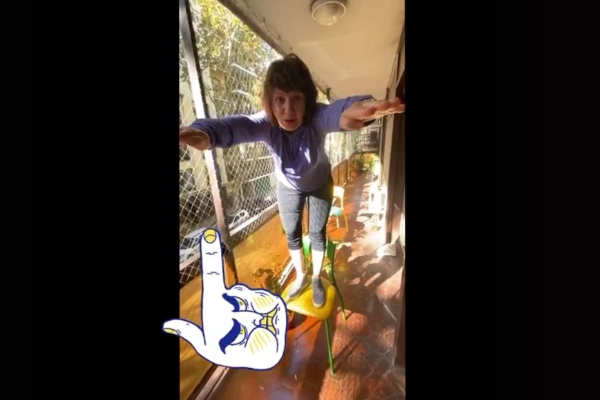 Patricia Bullrich le dedica videos a sus nietos en Tik Tok, una de las redes más elegidas por el público adolescente