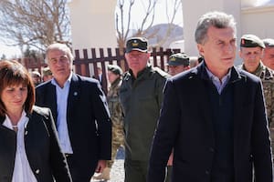 Patricia Bullrich, Oscar Aguad y Mauricio Macri