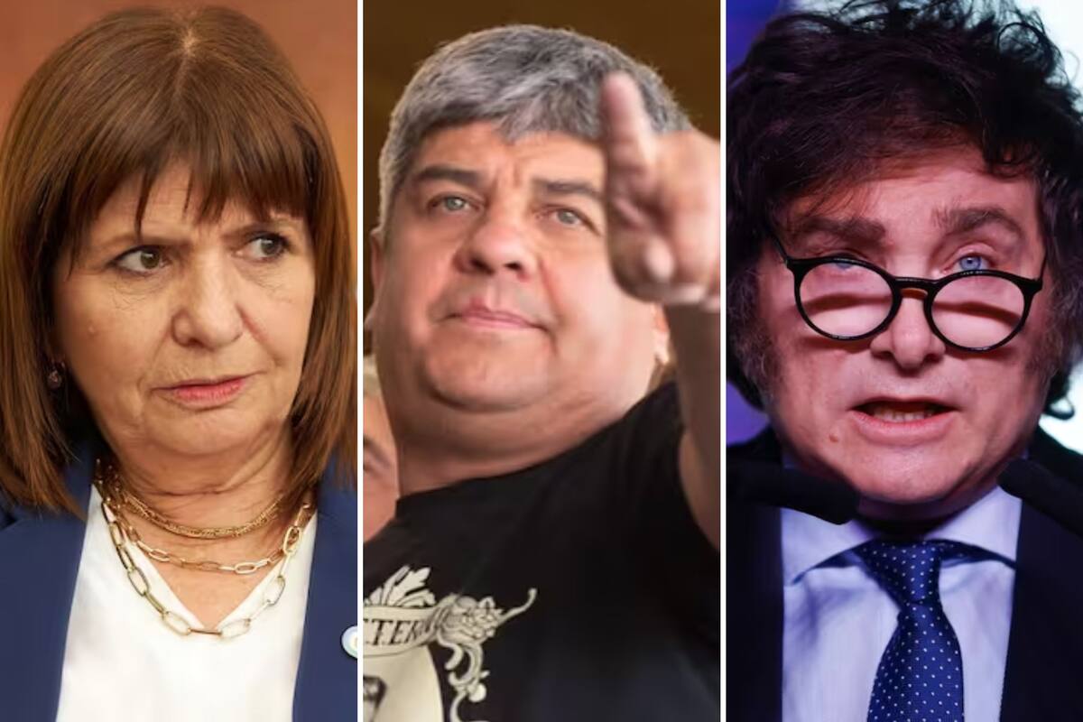 Patricia Bullrich, Pablo Moyano y Javier Milei