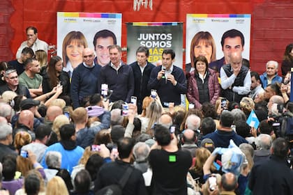 Patricia Bullrich se mostró con Ramón Lanús y Néstor Grindetti en San Isidro