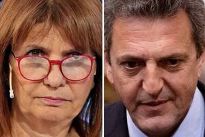 Patricia Bullrich, Sergio Massa y Javier Milei