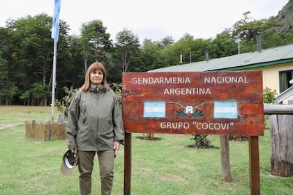 Patricia Bullrich visitó al "Grupo Cocovi" de Gendarmería Nacional, en Santa Cruz