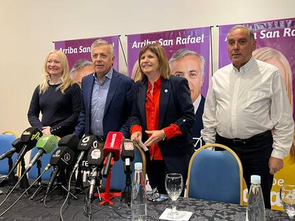 Patricia Bullrich y Alfredo Cornejo, en Mendoza