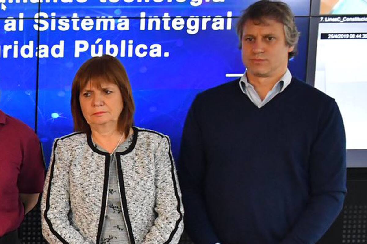Patricia Bullrich y Felipe Miguel