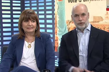 Patricia Bullrich y Horacio Rodríguez Larreta, en LN+