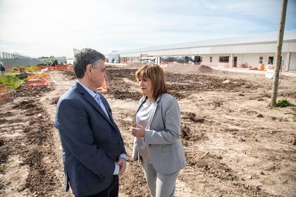 Patricia Bullrich y Jorge Macri en Marcos Paz