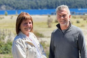 Patricia Bullrich y Mauricio Macri, en el Sur