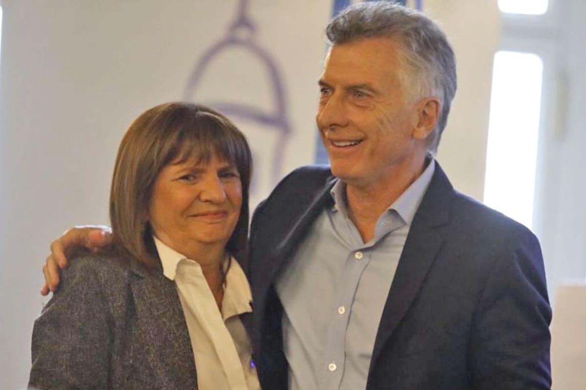 Patricia Bullrich y Mauricio Macri, poco tiempo atrás
