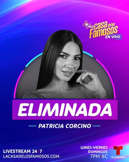 Patricia Corcino se convirtió en la decimoquinta habitante en abandonar La Casa de los Famosos