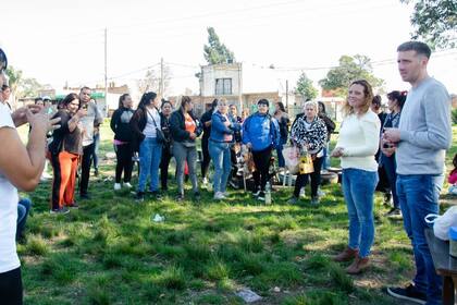 Patricia Cubría en el barrio Armonía, de González Catán, donde fue agredida