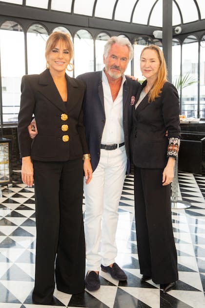 Patricia della Giovampaola d'Arenberg, Jean-Paul Enthoven y Paola Marzotto.