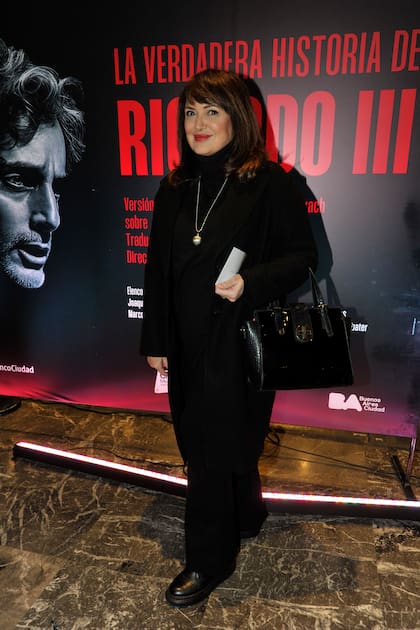 Patricia Echegoyen, con un total black para la ocasión