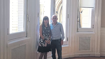 Patricia Iglesias junto con su marido, Armando Masanti