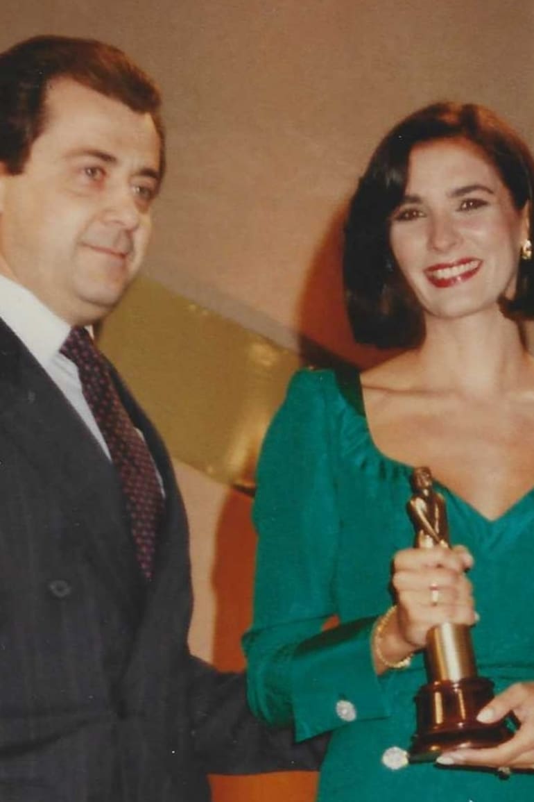 Patricia Miccio y Ernesto Sandler en una entrega de los premios Martín Fierro