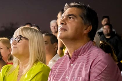 Patricia Rodas, junto al exgobernador Jorge Capitanich