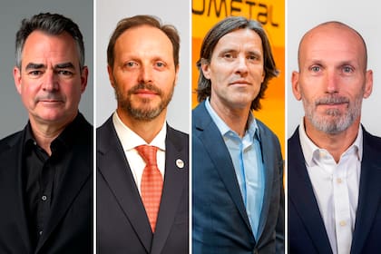 Patricio D’Apice (Securion), Sergio Mengoni (TotalEnergies), Adolfo Felippa (Agrometal) y Martín Cottone (Boehringer Ingelheim)