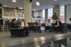 Patricio Grassini, profesor de la Universidad Nebraska-Lincoln; Daniela Regeiro, analista de la Bolsa de Cereales; Fernando Andrade, Investigador de INTA y Conicet; Juan Pablo Monzón, investigador del Conicet y Agustín Tejeda Rodríguez, Economista Jefe Bolsa de Cereales