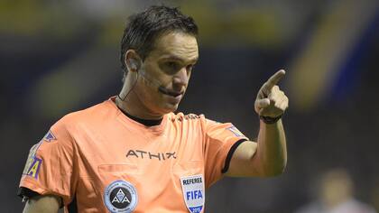 Patricio Loustau, en un Boca-River del año pasado en La Bombonera