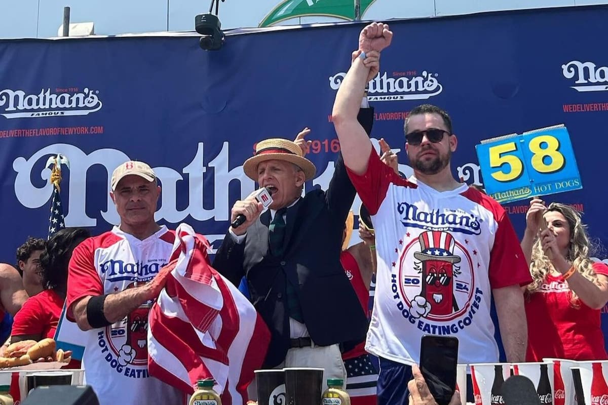 Patrick Bertoletti se consagró campeón de la competición de Nathan's Famous y puso fin a la hegemonía de 16 años de Joey Chestnut