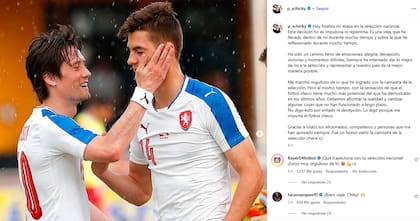 Patrik Schick se despidió de la selección checa con un sentido mensaje