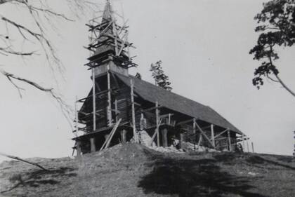 La construcción de la capilla