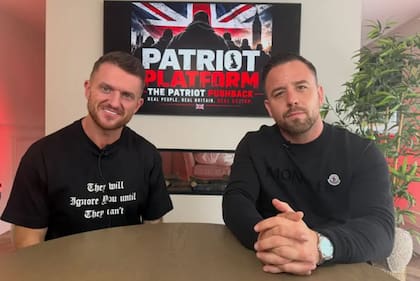 "Tommy Robinson" y "Danny Tommo" han promocionado juntos la llamada Plataforma Patriota.
