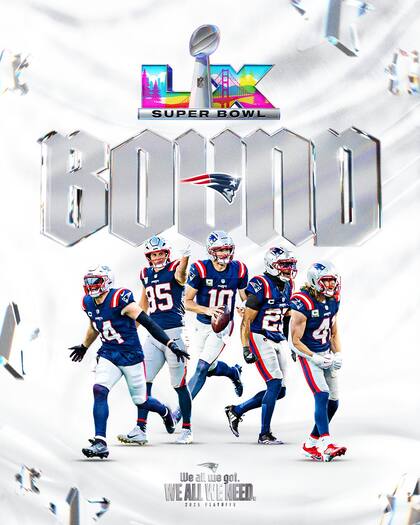 Patriotas busca su octavo anillo en el Super Bowl LX (X @Patriots)