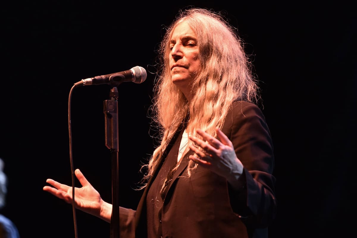 Patti Smith ayer a la noche en el Luna Park