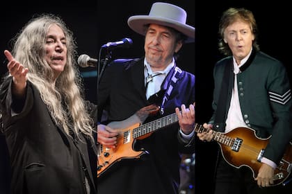 Patti Smith, Bob Dylan y Paul McCartney