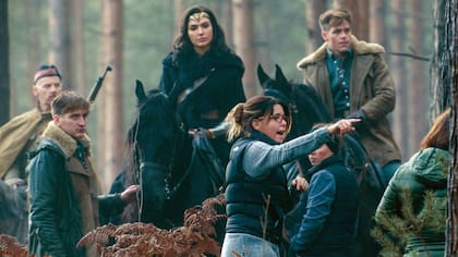 Patty Jenkins durante el rodaje de Wonder Woman