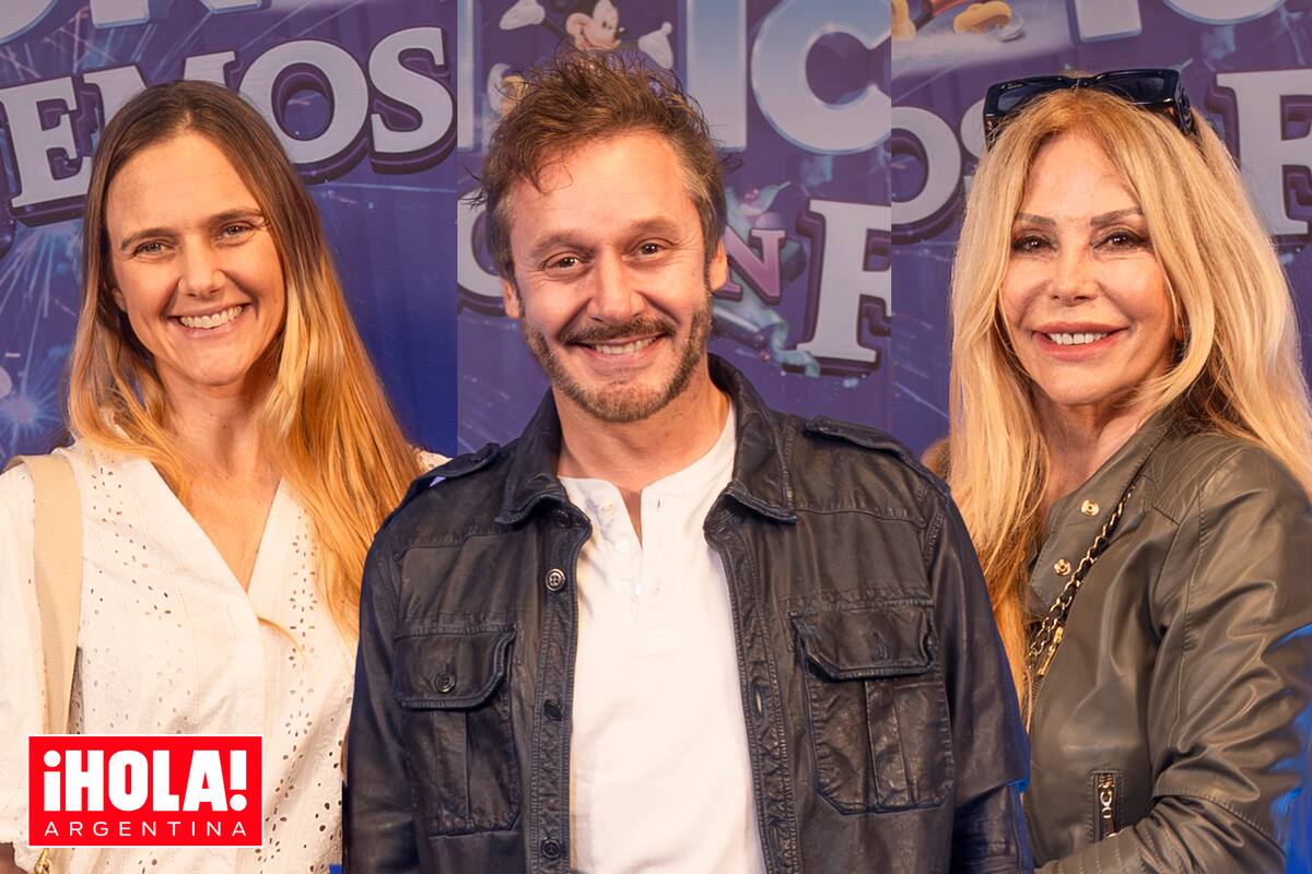 Dàn sao Argentina Pauilna Trotz, Benjamín Vicuña và Graciela Alfano cùng gia đình tham dự buổi ra mắt chương trình Disney on Ice tại Movistar Arena (Ảnh: LA NACION)