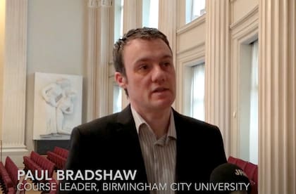 Paul Bradshaw dicta clases en la Birmingham City University