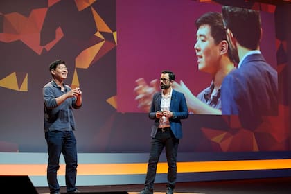 Paul Duan durante una conferencia en 2016