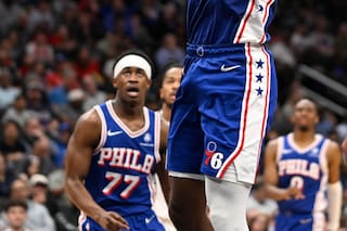 Paul George anota 39 puntos y 76ers apalean 153-131 a Wizards