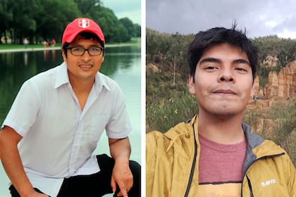Paúl Gonzáles Arce (izquierda) y Jean Capcha Ramos (derecha), también autores del descubrimiento de la nueva especie