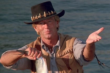 Paul Hogan, en la piel de Cocodrilo Dundee